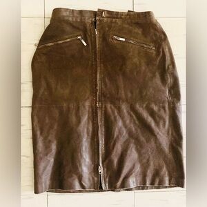 Vintage leather skirt